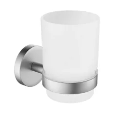 AREZZO design RONO üveg pohár tartó, szálcsiszolt nikkel