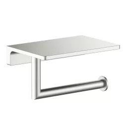   AREZZO design RONO WC papír tartó polccal, szálcsiszolt nikkel