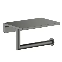 AREZZO design RONO WC papír tartó polccal, gun metal