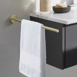 AREZZO design RONO törölközőtartó, szálcsiszolt arany