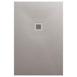   AREZZO design SOLIDSoft zuhanytálca 120x100 cm, BETON, színazonos lefolyóval (2 doboz)