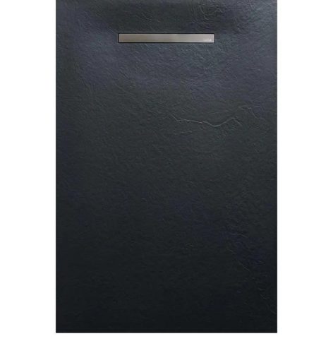 AREZZO design SOLIDSoft zuhanytálca 120x100 cm, ANTRACIT, egyenes lefolyóval (2 doboz)