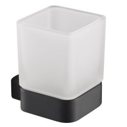 AREZZO design MONO üveg pohár tartó, fekete