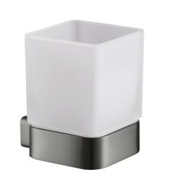 AREZZO design MONO üveg pohár tartó, gun metal