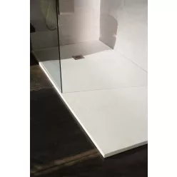   AREZZO design SOLIDSoft zuhanytálca 120x90 cm, FEHÉR, színazonos lefolyóval (2 doboz)