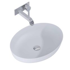   AREZZO design pultra ültethető mosdó RIKA 52x40 matt v. szürke