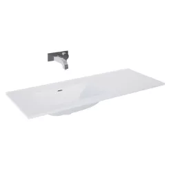   AREZZO design SKAPPA 120 cm-es mosdó (80+40) balos CSAPLYUK NÉLKÜL