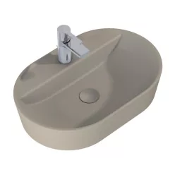   AREZZO design pultra ültethető mosdó BABETTE 62X42 matt beige