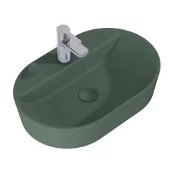   AREZZO design pultra ültethető mosdó BABETTE 62X42 matt zöld