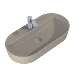   AREZZO design pultra ültethető mosdó BABETTE 82X41, matt beige