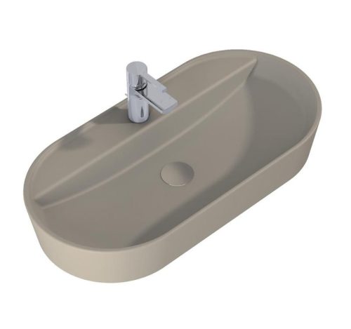 AREZZO design pultra ültethető mosdó BABETTE 82X41, matt beige