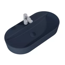   AREZZO design pultra ültethető mosdó BABETTE 82X41, matt kék