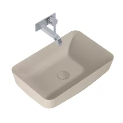   AREZZO design pultra ültethető mosdó NOMIA 50x39, matt beige