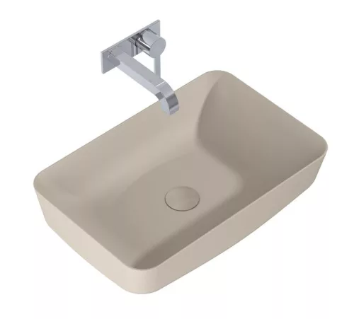 AREZZO design pultra ültethető mosdó NOMIA 50x39, matt beige