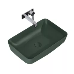   AREZZO design pultra ültethető mosdó NOMIA 50x39, matt zöld