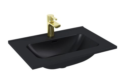 AREZZO design SKAPPA 60 cm-es mosdó, matt fekete