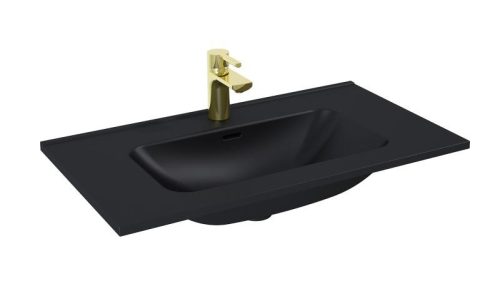 AREZZO design SKAPPA 80 cm-es mosdó, matt fekete