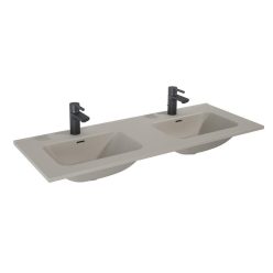 AREZZO design SKAPPA 120 cm-es dupla mosdó, matt beige