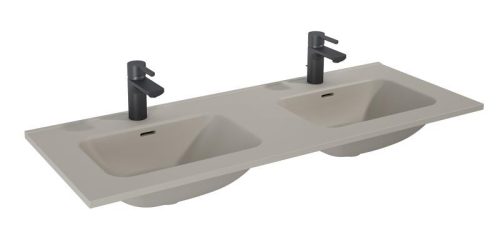 AREZZO design SKAPPA 120 cm-es dupla mosdó, matt beige