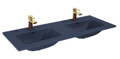 AREZZO design SKAPPA 120 cm-es dupla mosdó, matt kék