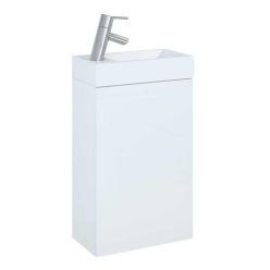   AREZZO design MINI 40 1 ajtós fehér (alsószekrény + mosdó)