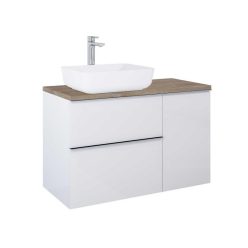   AREZZO design 100x46 cm mosdópult, Természetes tölgy színben