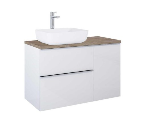 AREZZO design 100x46 cm mosdópult, Természetes tölgy színben