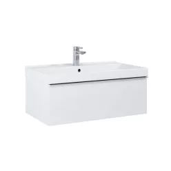   AREZZO design MONTEREY 80 cm-es alsószekrény 1 fiókkal Mf. fehér színben, szifonkivágással