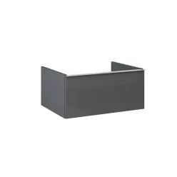   AREZZO design MONTEREY 60 cm-es alsószekrény 1 fiókkal Mf. antracit színben, szifonkivágás nélkül