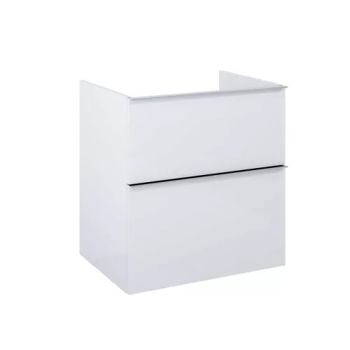 AREZZO design MONTEREY 60 cm-es alsószekrény 2 fiókkal Mf. fehér színben, szifonkivágás nélkül