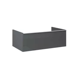   AREZZO design MONTEREY 80 cm-es alsószekrény 1 fiókkal Mf. antracit színben, szifonkivágás nélkül