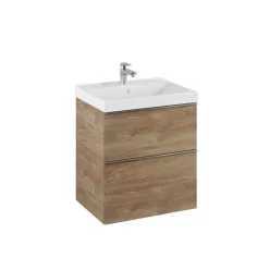   AREZZO design MONTEREY 60 cm-es alsószekrény 2 fiókkal Canela tölgy színben, szifonkivágással