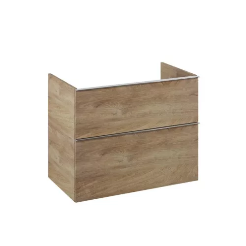 AREZZO design MONTEREY 80 cm-es alsószekrény 2 fiókkal, Canela tölgy színben, szifonkivágás nélkül