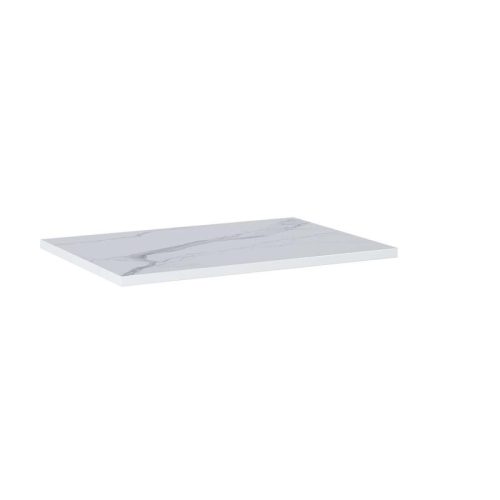 AREZZO design CALACATTA márvány 60x46 cm mosdópult Matt Fehér színben, 20 mm