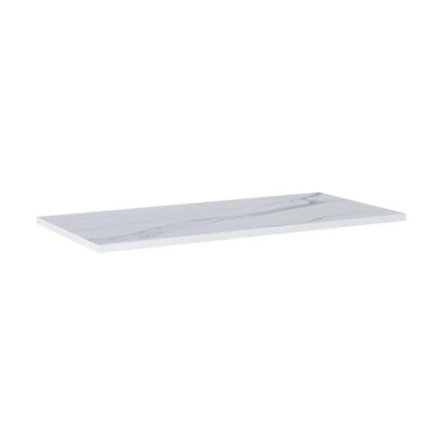 AREZZO design CALACATTA márvány 100x46 cm mosdópult Matt Fehér színben, 20 mm