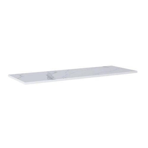 AREZZO design CALACATTA márvány 140x46 cm mosdópult Matt Fehér színben, 20 mm