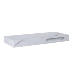   AREZZO design CALACATTA márvány 120x46 cm konzolos mosdópult Matt Fehér színben