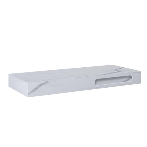 AREZZO design CALACATTA márvány 120x46 cm konzolos mosdópult Matt Fehér színben