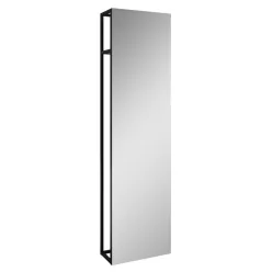   AREZZO design NEBO tükör canela tölgy polccal 50_190, matt fekete