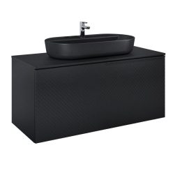   AREZZO design MALIBU alsószekrény 120 1 fiók + 1 fiók , matt fekete