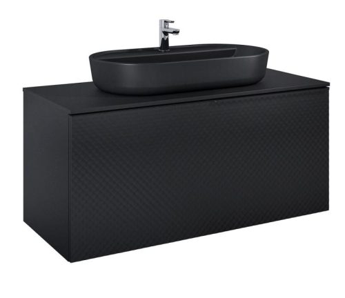 AREZZO design MALIBU alsószekrény 120 1 fiók + 1 fiók , matt fekete