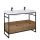 AREZZO design NEBO alsószekrény 120 cm-es, 2 fiókkal, canela tölgy, matt fekete (2 doboz)