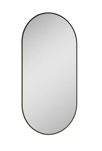 AREZZO design SHARON ovális 52/92 LED tükör, fekete