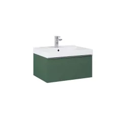   AREZZO design MONTEREY 60 cm-es alsószekrény 1 fiókkal Matt Zöld szifonkivágással