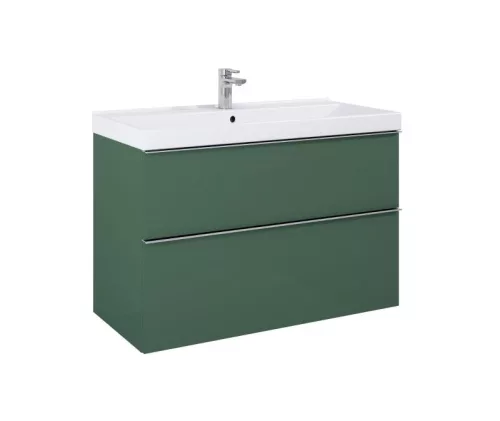 AREZZO design MONTEREY 80 cm-es alsószekrény 2 fiókkal Matt Zöld színben, szifonkivágással