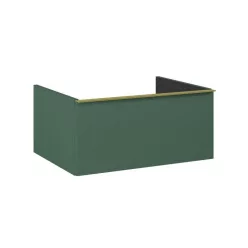   AREZZO design MONTEREY 60 cm-es alsószekrény 1 fiókkal Matt Zöld színben, szifonkivágás nélkül