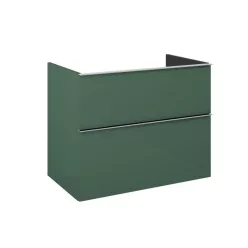   AREZZO design MONTEREY 80 cm-es alsószekrény 2 fiókkal Matt Zöld színben, szifonkivágás nélkül