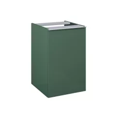   AREZZO design MONTEREY 40 cm-es oldalszekrény szennyeskosárral Matt Zöld színben