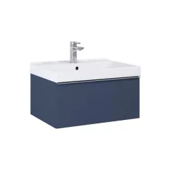   AREZZO design MONTEREY 60 cm-es alsószekrény 1 fiókkal Matt Kék színben, szifonkivágással