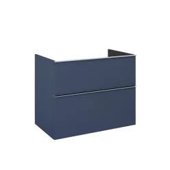   AREZZO design MONTEREY 80 cm-es alsószekrény 2 fiókkal Matt Kék színben, szifonkivágás nélkül